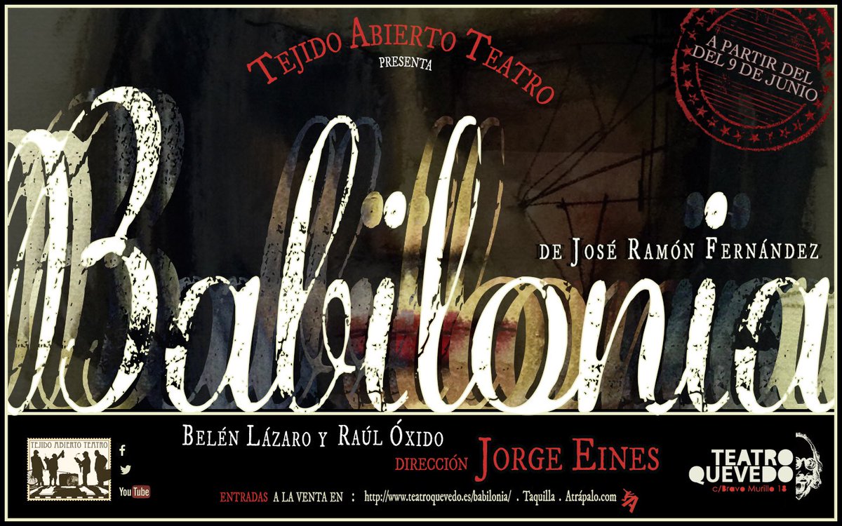 Teatro en estado puro. Todos los Jueves 20:30H en el Teatro Quevedo. No T lo pierdas #teatro #madrid #Ocio # Cultura