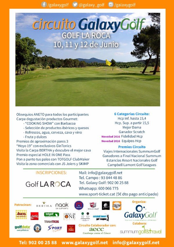 Inscripciones abiertas para el 7º torneo del <a href="/galaxy_golf/">GalaxyGolf</a> en <a href="/GolfLaRoca/">GolfLaRoca</a>: 10, 11 y 12-Junio bit.ly/1TXgkQL