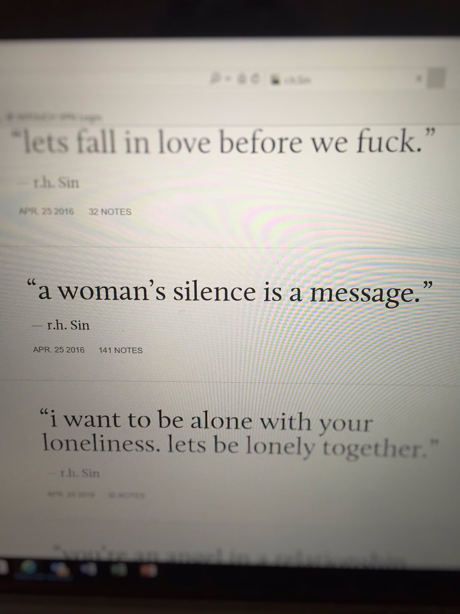 Sometimes silence says so much...