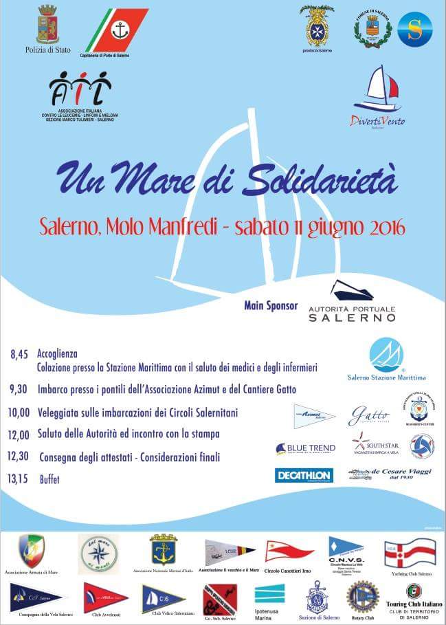 Un'iniziativa cara alla nostra associazione da oltre 15 anni. Ritorna UN MARE DI SOLIDARIETÀ. 11/06. Info 0892750969