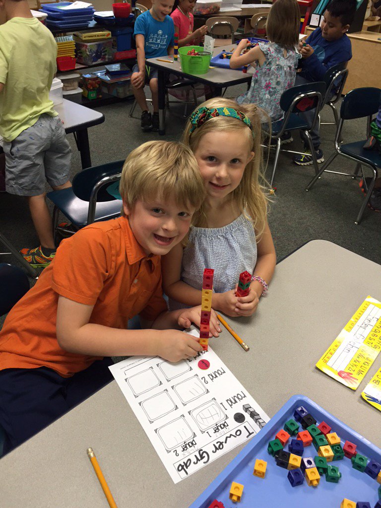 aprilb1971's tweet photo. Awesome game of Tower Grab! Measurement, collaboration and fun in Kindergarten :) #prekindergarten @PennyRoadES https://t.co/lKyARzJdLx