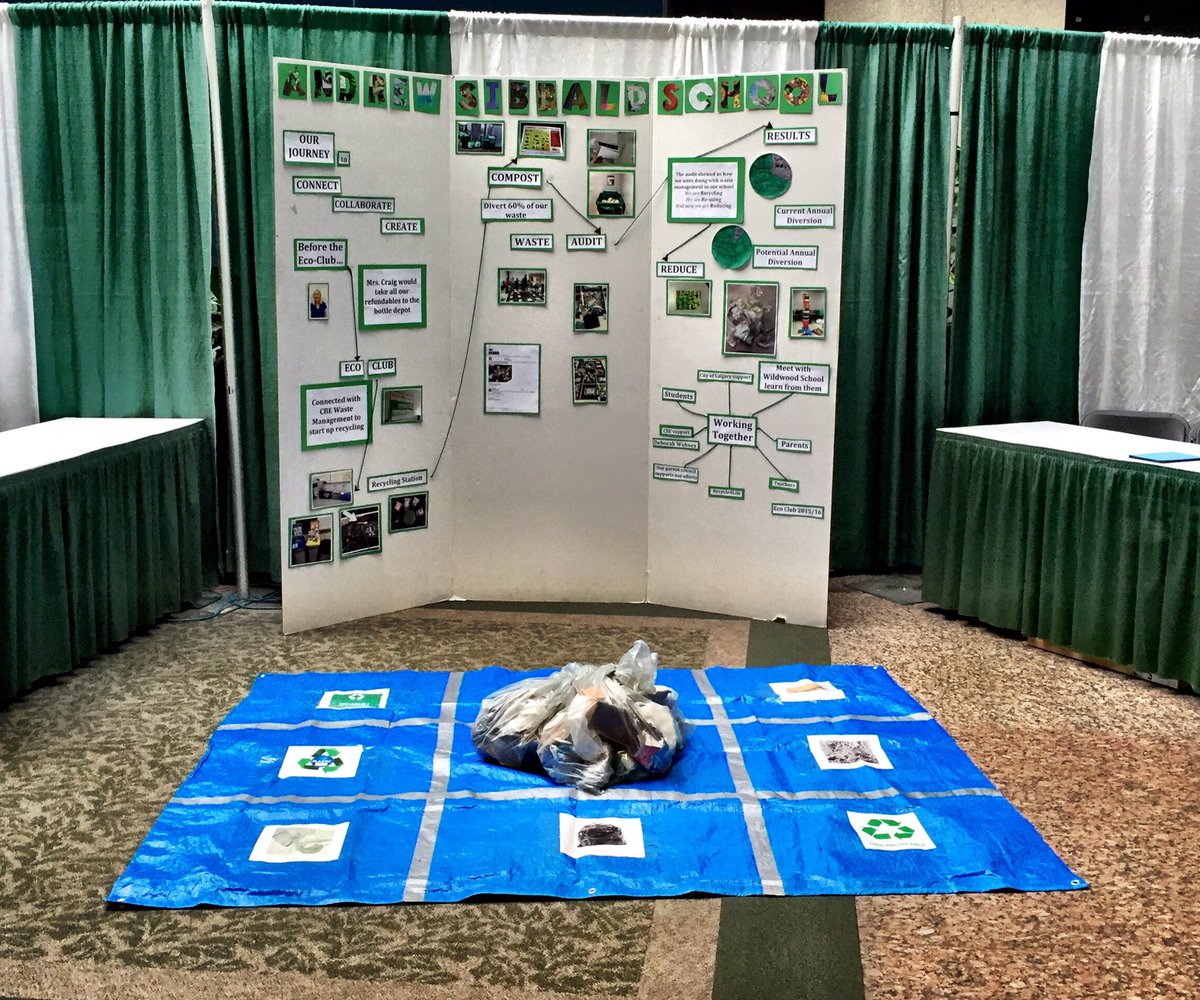 GreenClubAS's tweet photo. All set up &amp; ready to #educate #enviroed #mayorsenvironmentexpo #yycecoleaders @cityofcalgary https://t.co/aIR2lEd9h2