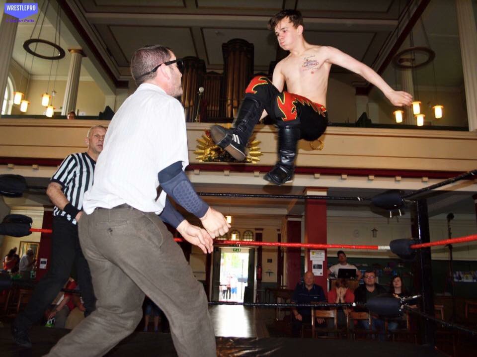 RealEthanBerry's tweet photo. Some of the photos from @WRESTLEPRO3 credit: Darren Potts #wrestling https://t.co/OSUiwMUJeh