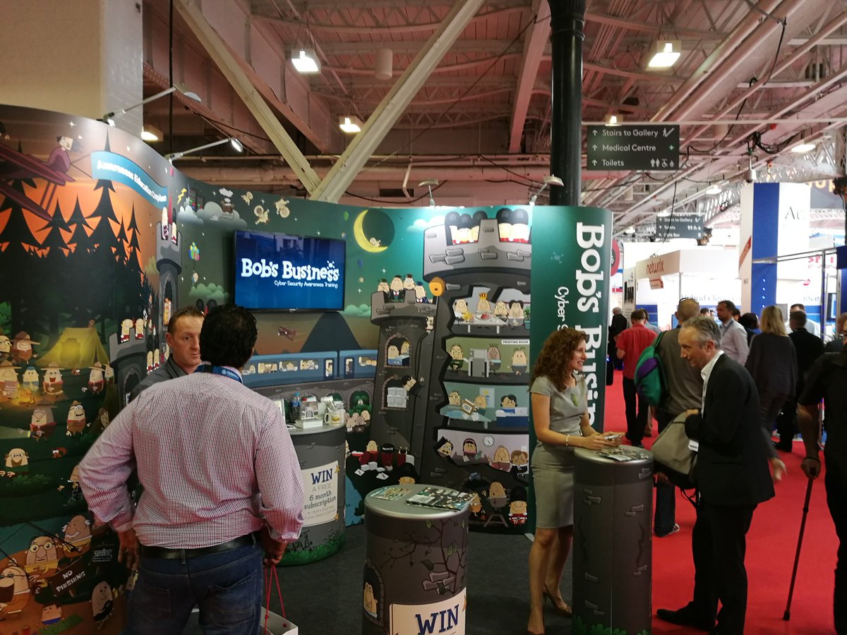 BobsBusiness's tweet photo. Plenty of visitors trying to #DetectDamien today #infosec16! Theres still time to visit A55 for a chat #Phishing https://t.co/QCOwYPmwmq