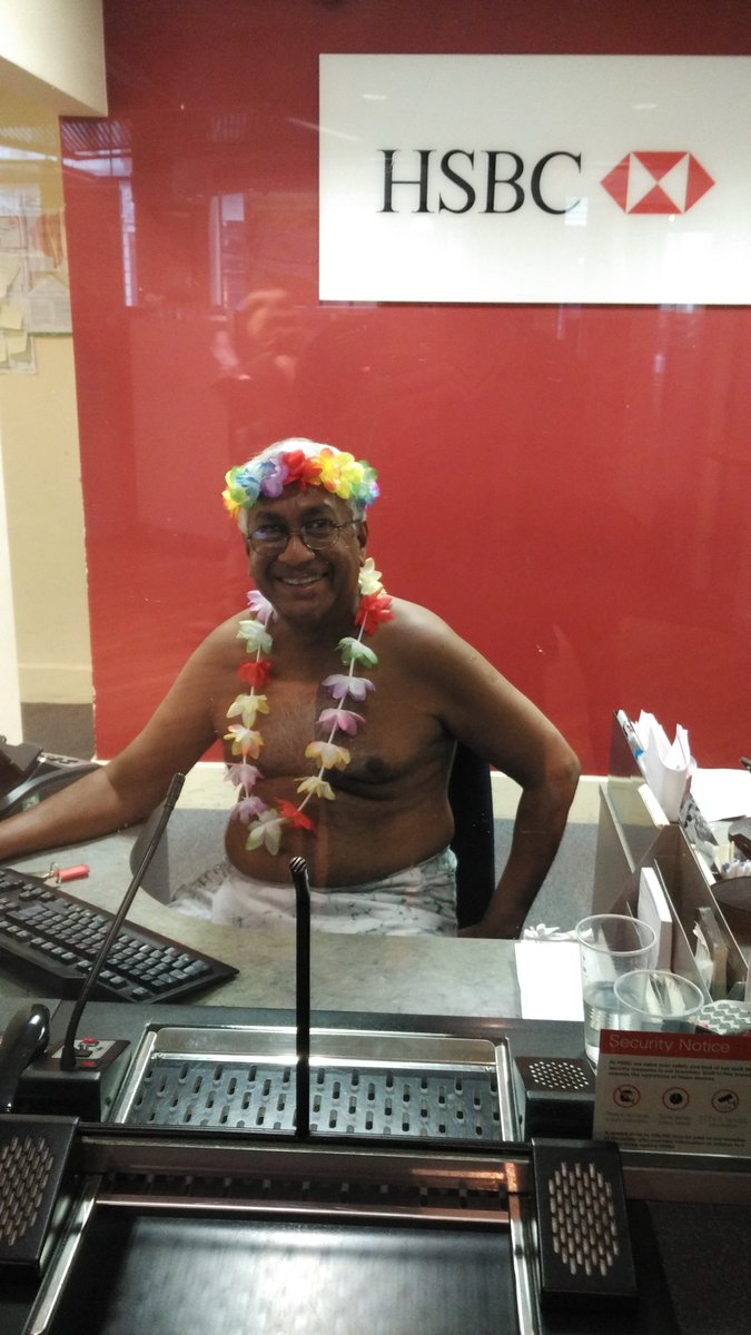 Vaibhav Dewan on X: That is #Naked #banking ! #Bank Teller #topless at  @HSBC_UK #london branch #HSBC All for #charitytuesday in #Hawaii  t.coB1smuUPelC  X