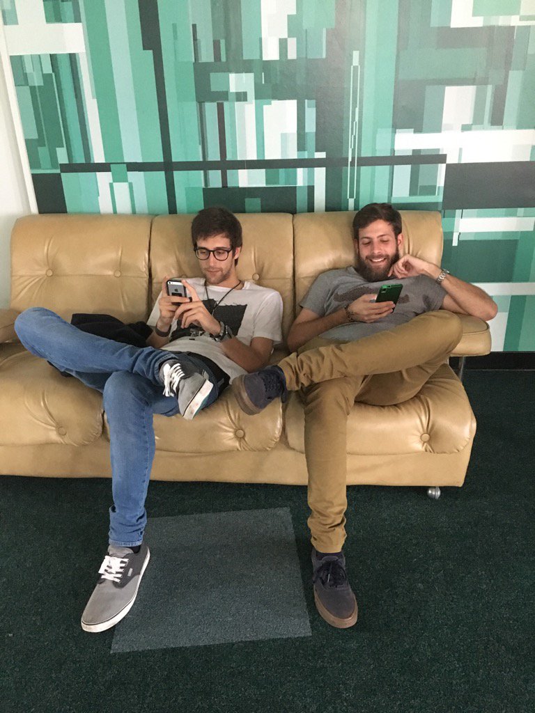 Team <a href="/Medic_sen/">Medicsen</a> relaxing before pitching tonight for health + data demo day