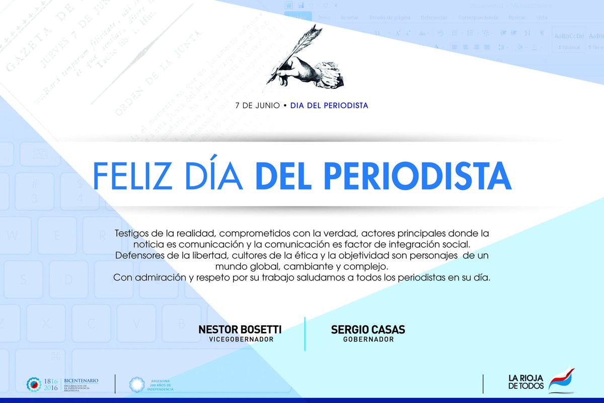 SergioGCasas's tweet image. En el #DíaDelPeriodista nuestro saludo y respeto a quienes ejercen la profesión con responsabilidad y vocación.