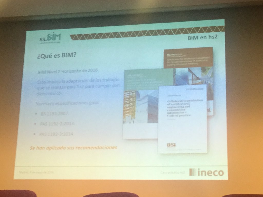 buildingSMARTsp's tweet photo. Francisco Luque, de @Ineco_es nos cuenta el uso de #BIM #Infraestructuras en proyecto HS2 en UK #esBIM #BIMFuture16 https://t.co/ega3ql60j2