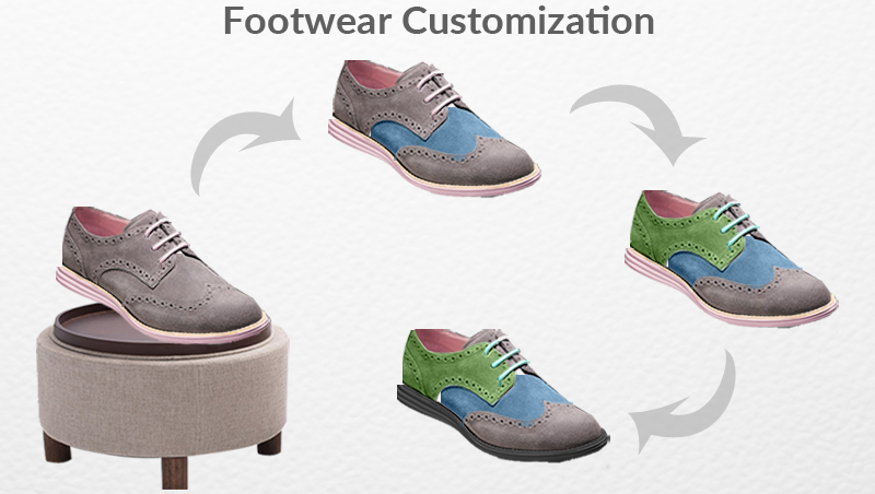 productimize's tweet photo. The visual power of #productimize in foot wear customization. check out https://t.co/Wz8k2kdRXy #IRCE16 https://t.co/iXueOBzWlZ