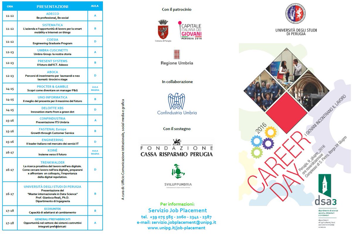 Ecosuntek's tweet photo. Giovedì 09 giugno saremo presenti al #careerday promosso dall'#Unipg: il Ns. intervento sarà alle 17:00! https://t.co/jggV8oxAXP