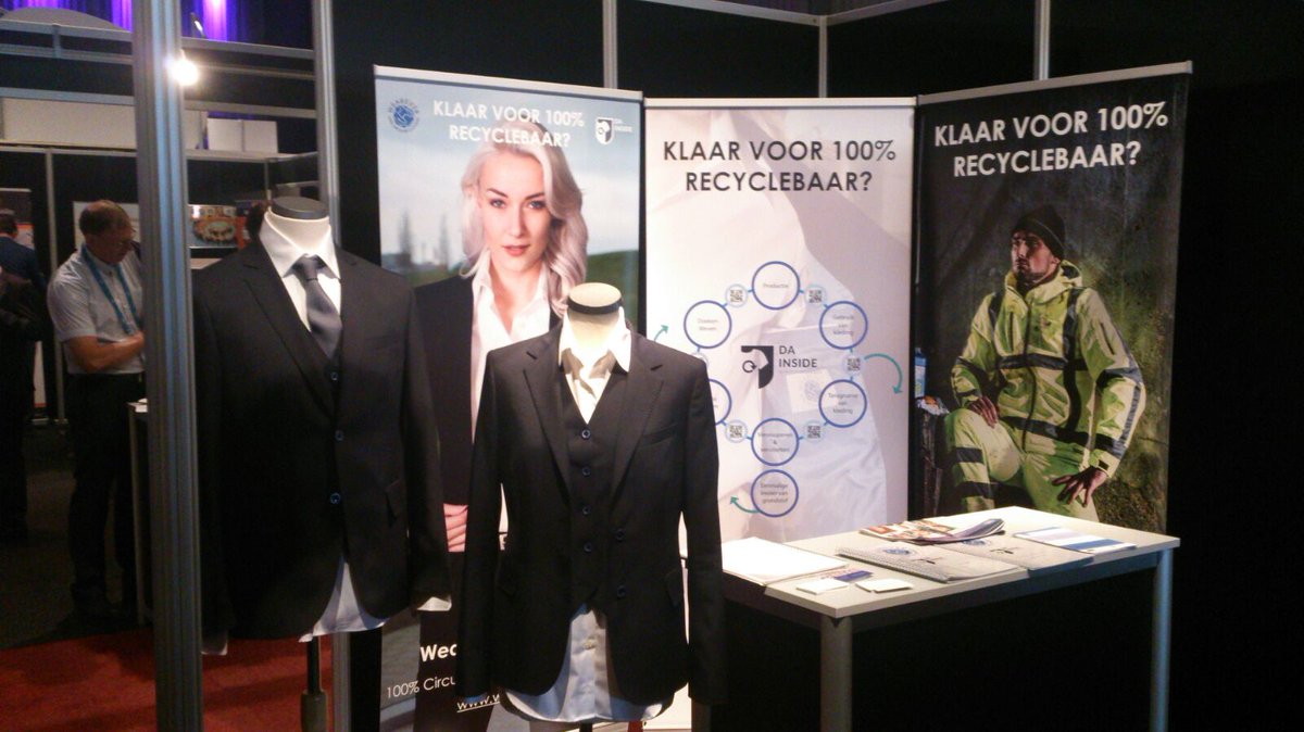 PersuAtWork's tweet photo. Persu staat vandaag en morgen op het @VNGjaarcongres met #duurzame #circulaire kleding van @WearEverSuits https://t.co/y8i9fdxDdH