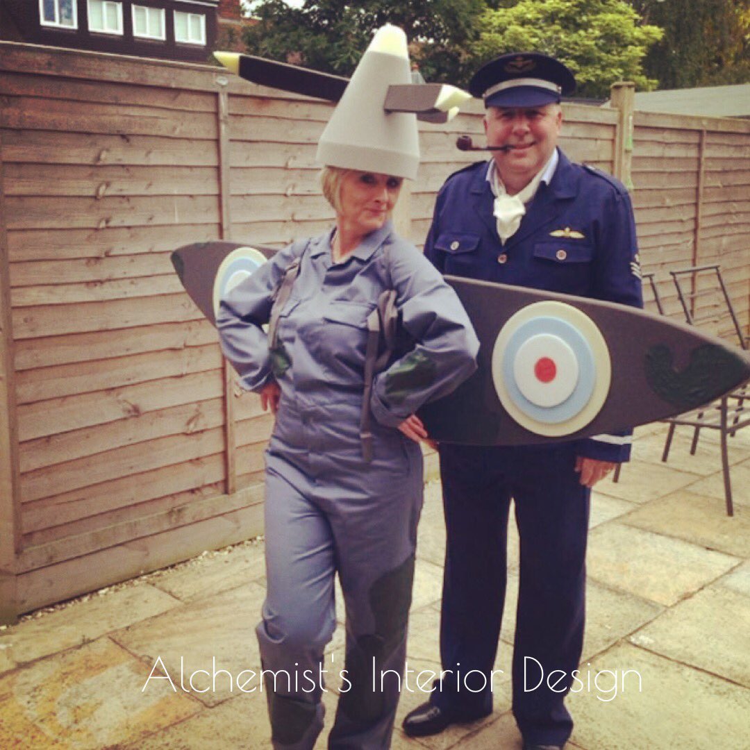 alchemistsid's tweet photo. One of the more unusual #foam #template orders #fancydress #airplane #spitfire #raf https://t.co/ULq5DOWYvs