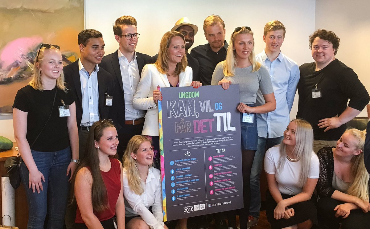 <a href="/Lindacath/">Linda H. Helleland</a> og rådgjevarane frå <a href="/lillehammer2016/">Lillehammer2016</a> med tiltak og råd for å få med  fleire unge i frivillig verksemd