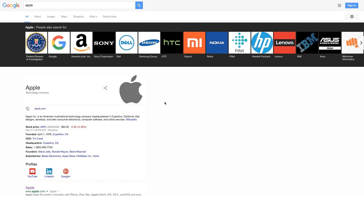 rgomezric's tweet photo. @rustybrick Here you can see a new search bar, the bigger Google and the configuration icon is like Material Design https://t.co/T4PtR5mghZ