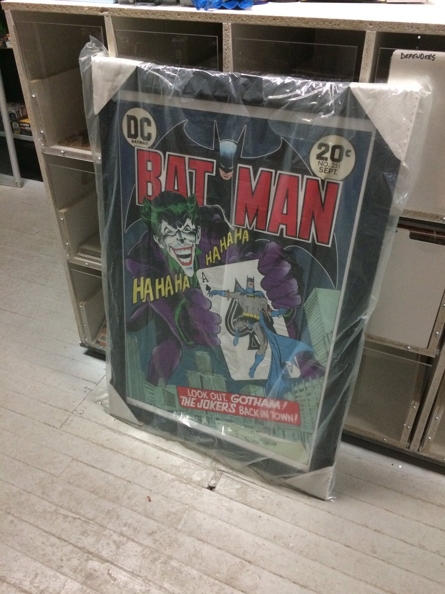 bhtoys's tweet photo. We reopen 2mrw at 10:30am. At #NFCC2016, we picked this up for the store wall. Sorry, not for sale. #nealadams https://t.co/DEld7opu7l