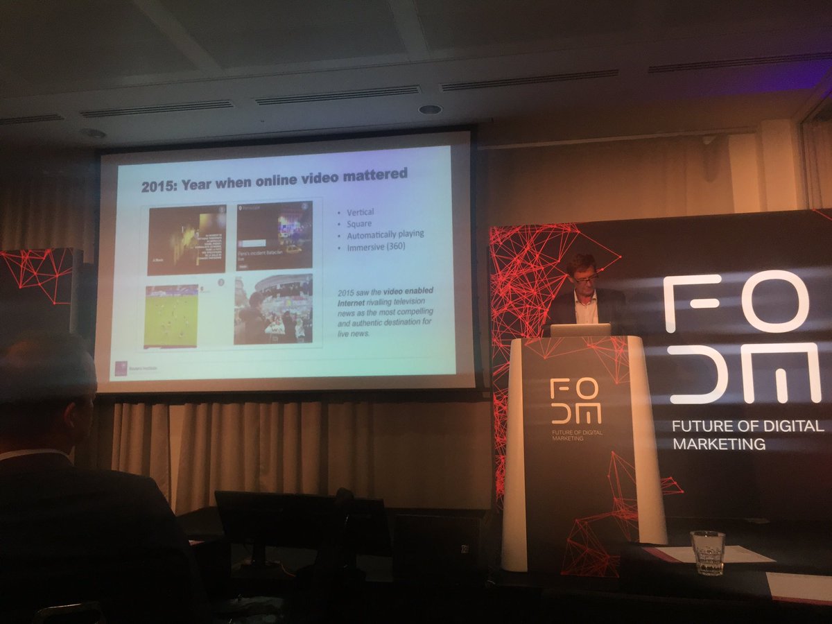 'Social media is now about to disrupt television news &amp; overtake it' - <a href="/nicnewman/">nicnewman</a> #FODM16