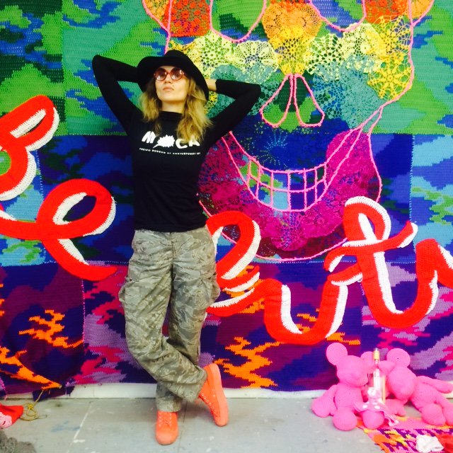 TheSceneWHRO's tweet photo. Artist Talk with Olek at @VirginiaMOCA Thursday! https://t.co/se2mHfxGEp https://t.co/dYLDpBKcc4