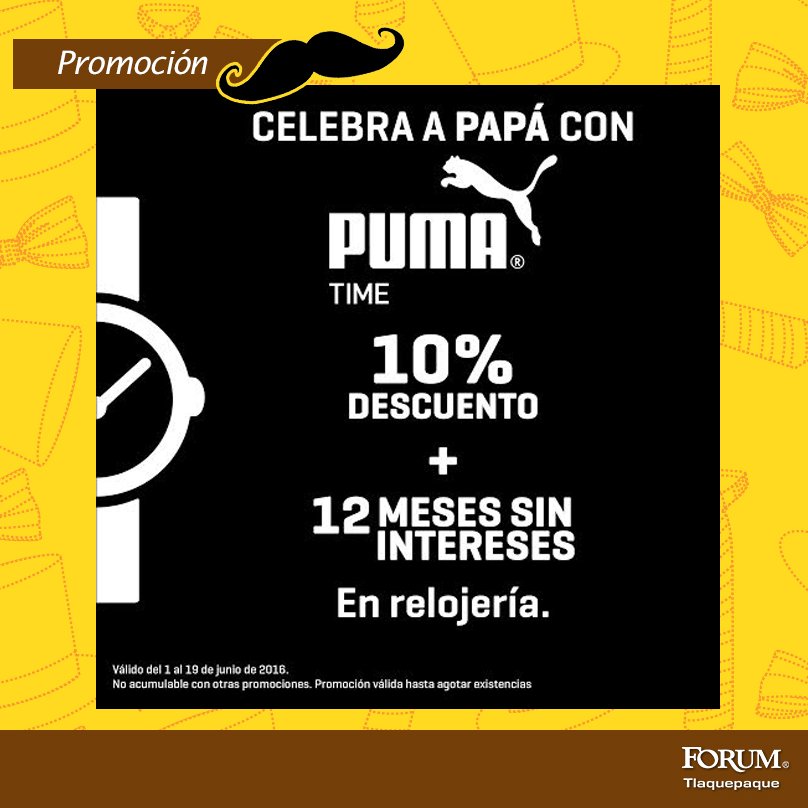ForumTlaque's tweet photo. ¡Celebremos el mes de #Papá con lo mejor de @PUMAmexico ! #watch. #ForumTlaque. https://t.co/2wIpPexaTy