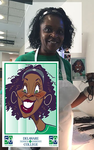 angiejordan's tweet photo. #digitalcaricature FUN at #DTCC last week with #angiejordan https://t.co/QpVBUV1Dzj