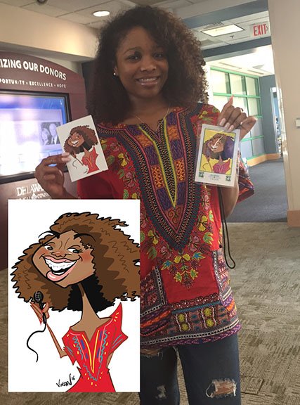 angiejordan's tweet photo. #digitalcaricature FUN at #DTCC last week with #angiejordan https://t.co/QpVBUV1Dzj