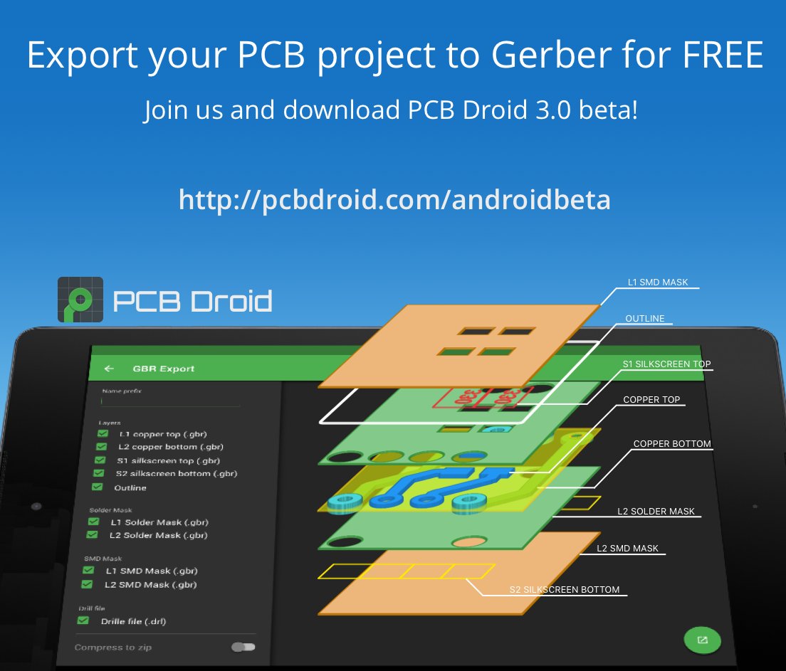 PCBDroid's tweet image. Join us at: pcbdroid.com/androidbeta