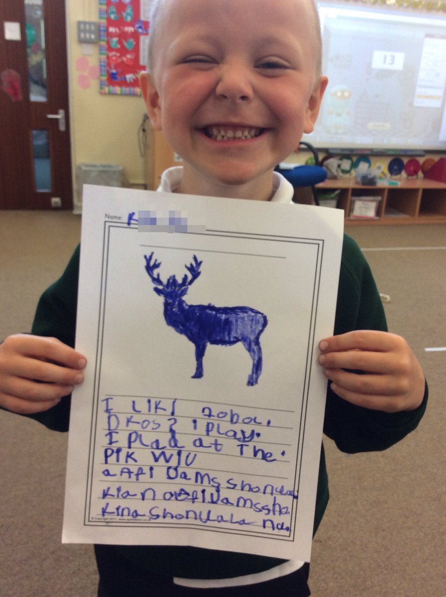 BlackbirdMPS's tweet photo. @manor_primary @FiSwain We ❤️ to celebrate writing in Blackbird Class-here's K's independent writing about Football! https://t.co/kWF6zXIFFI