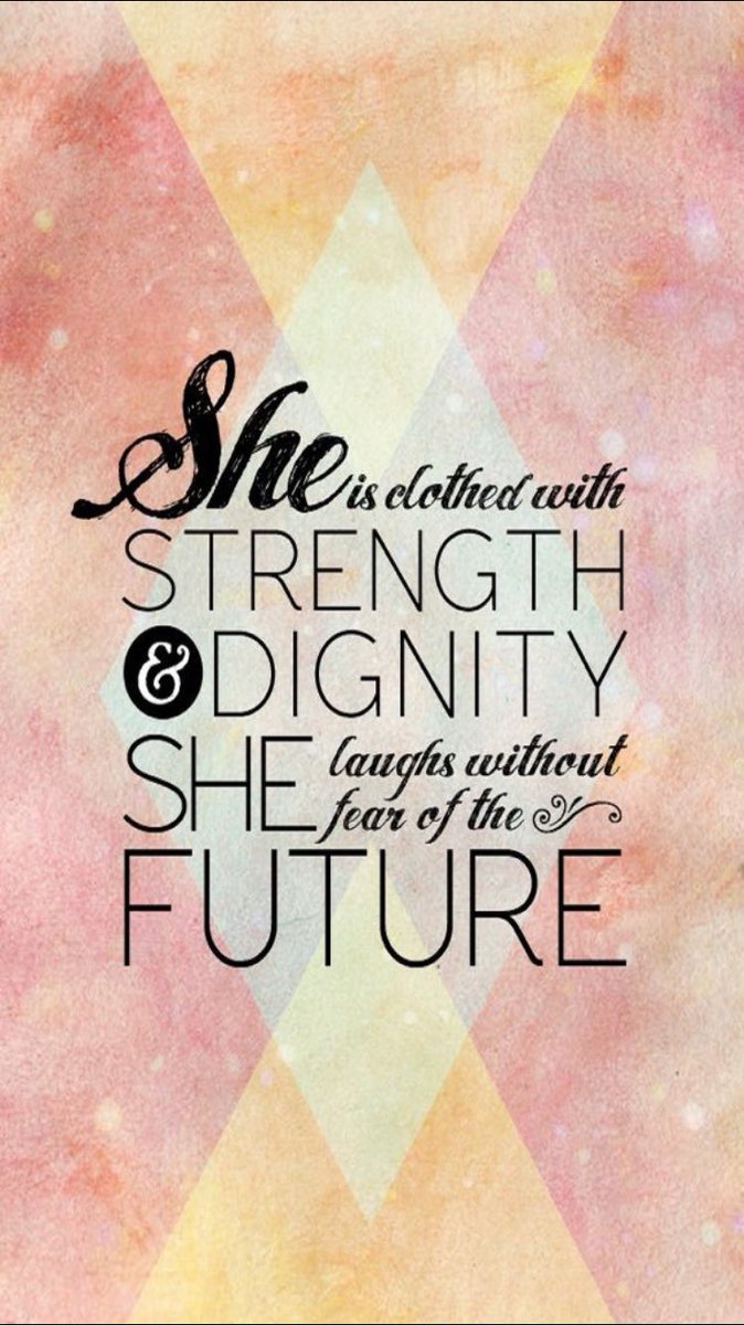 iGodlyWoman's tweet photo. She is clothed with strength and dignity https://t.co/DFYmgrWx3q