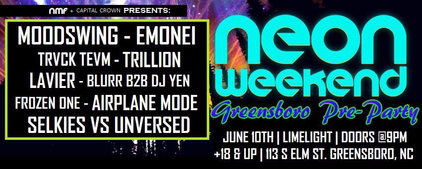 CampNeon's tweet photo. Just 4 days away from our next #NeonWeekend Pre-Party! Feat. @djemonei @TRVCKTEVM @laviermusic and more! https://t.co/tuPI1sKtGJ