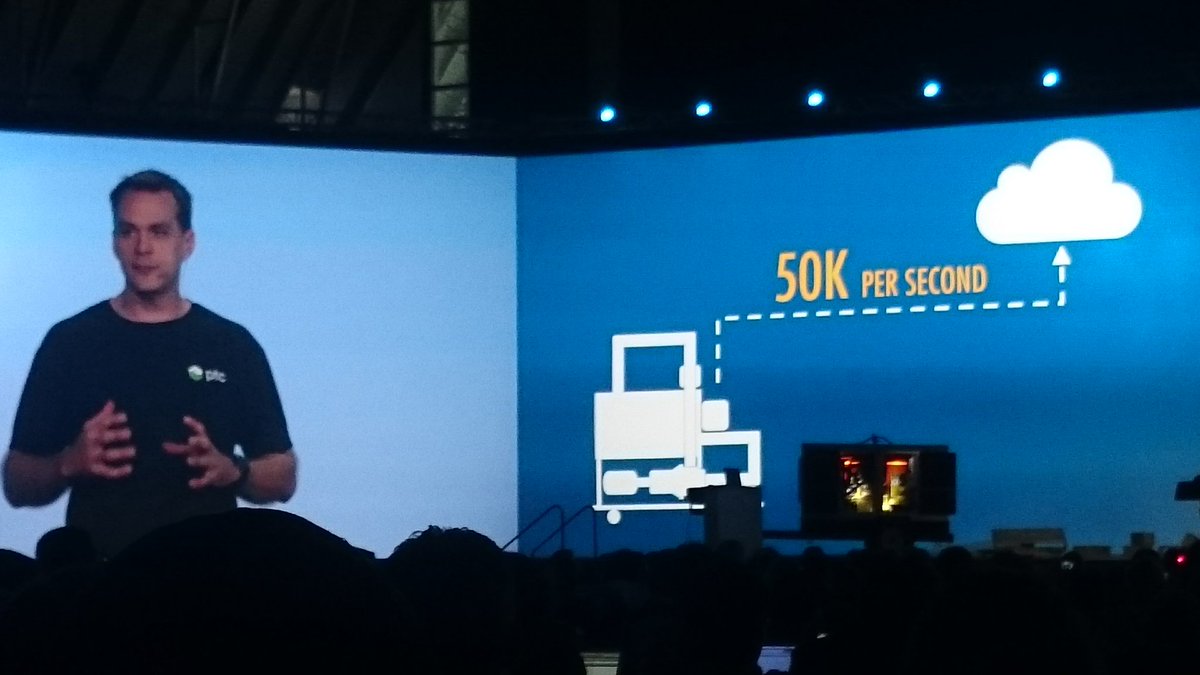 jcIoTnow's tweet image. #LiveWorx - A single pump can generate a lot of data to analyse. Multiply x a factory or 20 factories. @IoTNow_