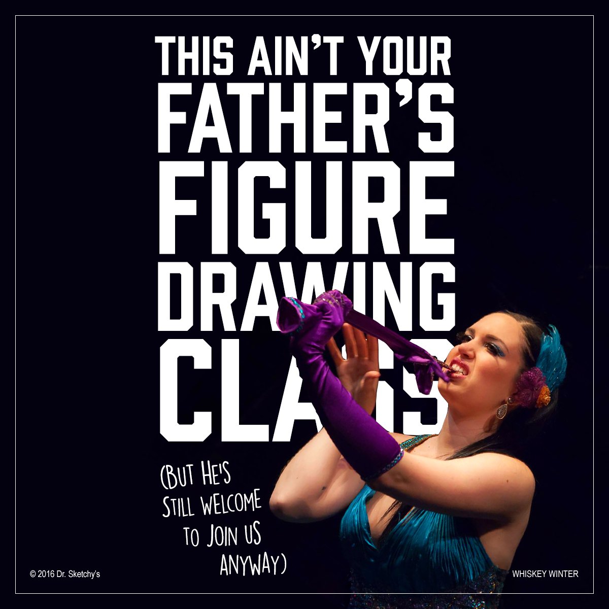 TheBigDraw_'s tweet photo. A week today! @Whiskey_Winter poses at @thedrakehotel for Dr. Sketchy's. You bring the pencils, we bring the prizes! https://t.co/27dCygLvv4
