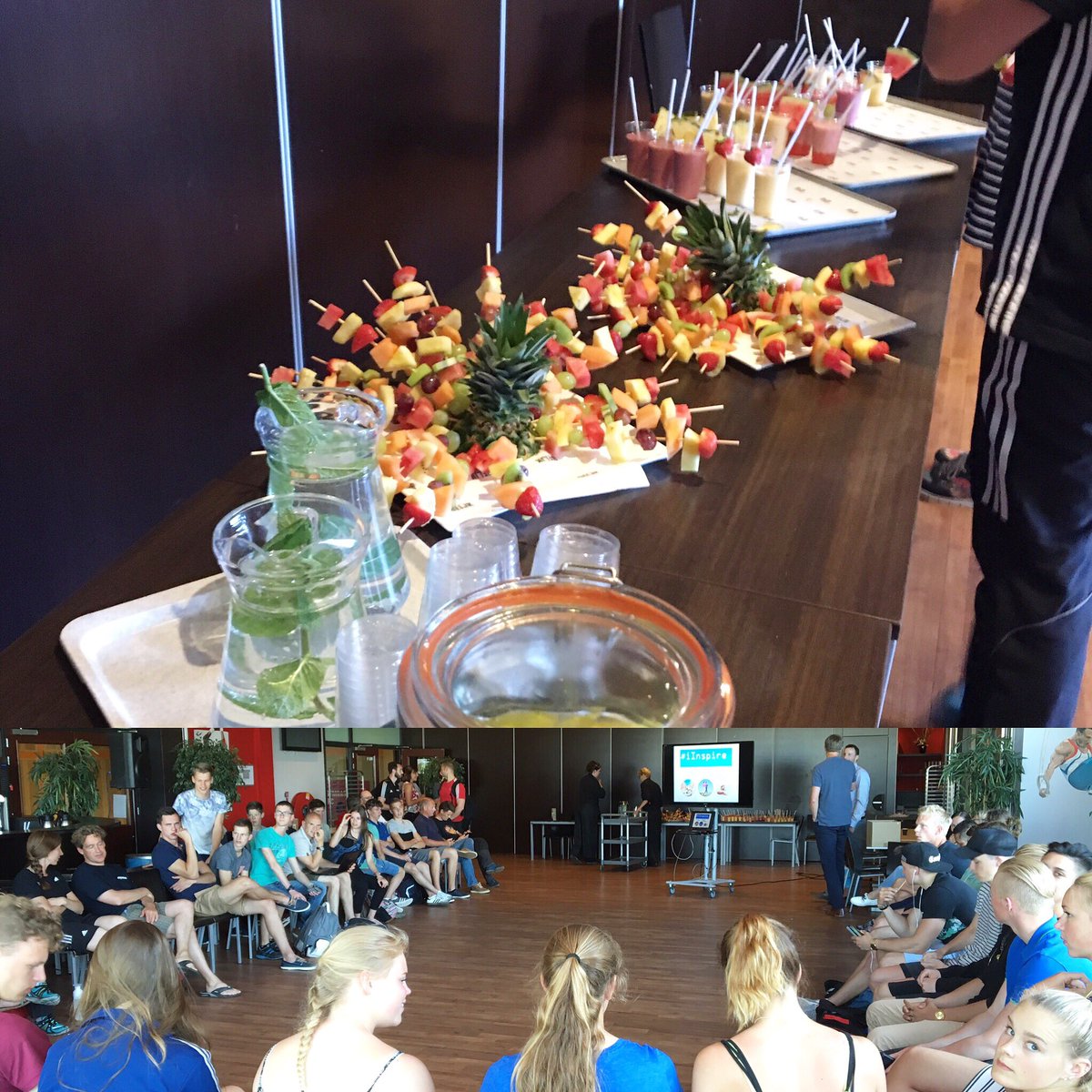 CIOSHvnLwdn's tweet image. Deelnemers van #iInspire zijn gearriveerd! Uiteraard wordt er met als thema #lifestyle gestart met iets gezonds!
