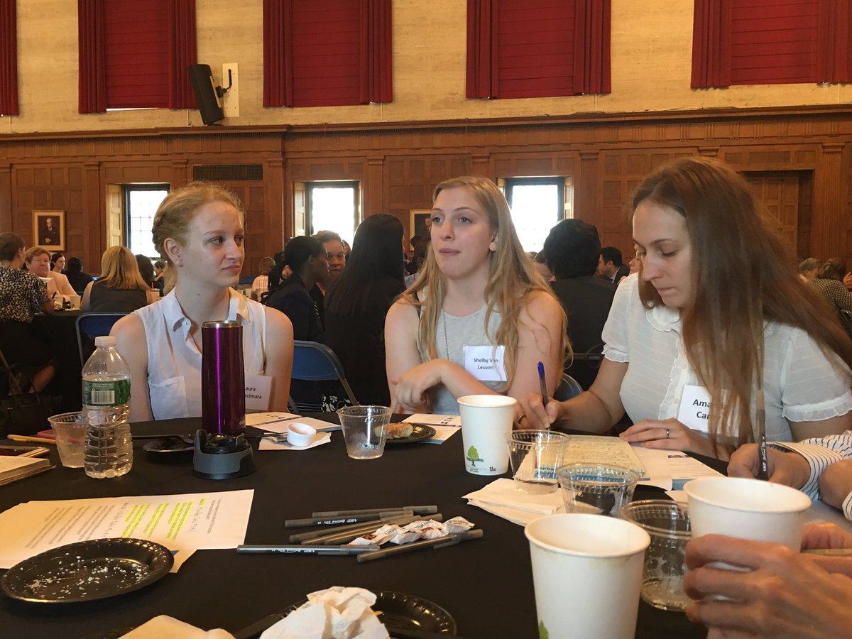 hygienehealth's tweet photo. At the #WomenInSTEM Summit with @SimmonsCAS students Laura Squiccimara, Shelby Van Leuven & Prof Amanda Carey https://t.co/axST8q68fH