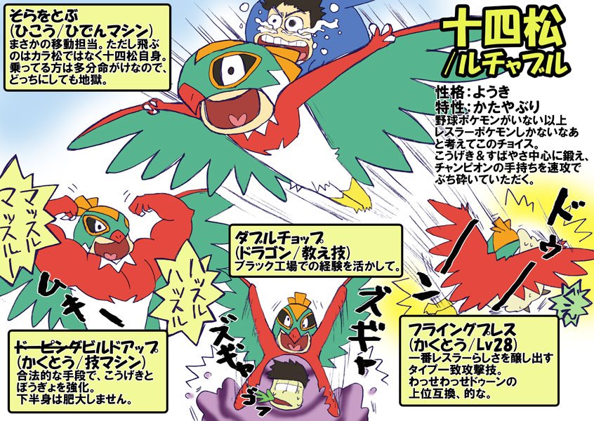 Aster Twitterren 自分メモ ポケモン六つ子パ計画表その3 十四松 トド松 Xyで仕込み Orasの旅パとして運用予定 目指せホウエン殿堂入り あくまで六つ子っぽさ優先 使い勝手は二の次 技構成は最終目標 プレイ中はひでん技等その都度使用する T Co