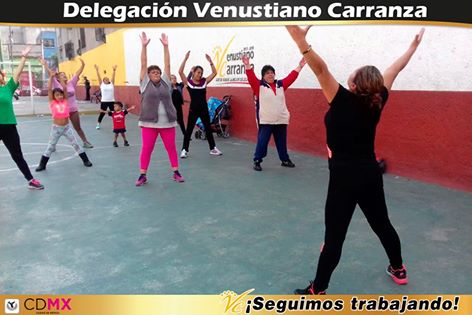 A_VCarranza's tweet image. Se llevó a cabo #ActivaciónFísicaComunitaria en módulo Vidal Alcocer, la invitación está abierta a nuestros vecinos