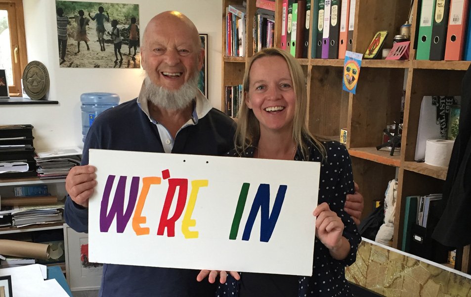 glastonbury's tweet photo. Michael Eavis: Why you should vote to Remain In - https://t.co/OkPUftHpnY https://t.co/W4NPQaBJUR