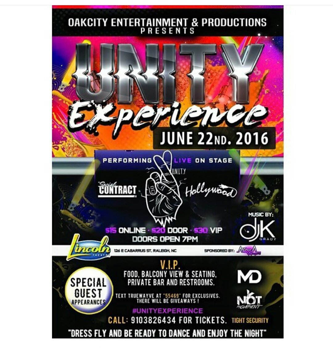 TheRealDeal_Ty's tweet photo. #UnityExperience get your tickets NOW 9103826434 . VIP LIMITED! @TrueWayve @_WeAreUnity @Nij2Fly #TheSocialContract https://t.co/XHQcBgG3Uu