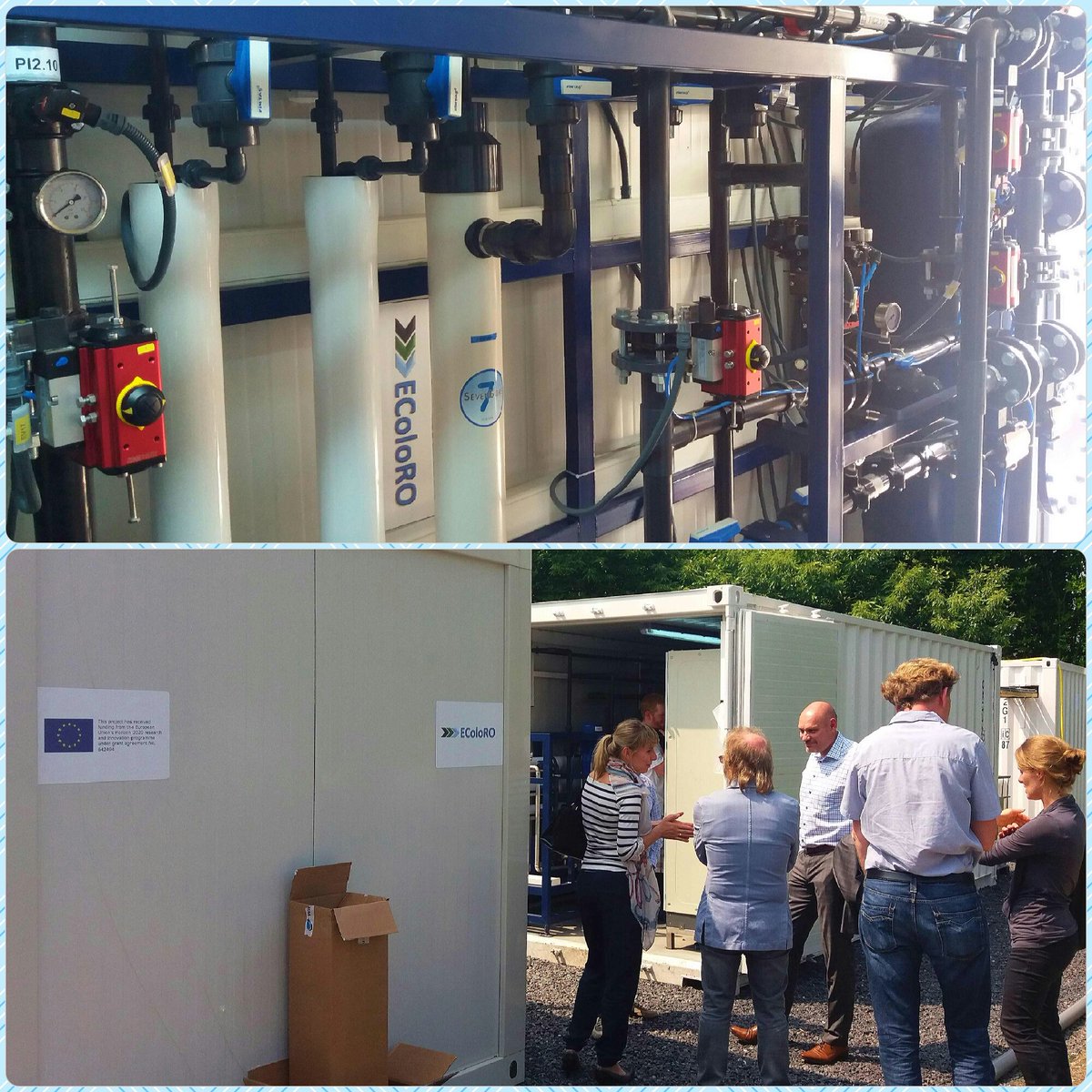 euratex_eu's tweet photo. #ECWRTI team &amp; experts visited #WasteWater treatment pilot at #textile plant - impressive! @EU_H2020 @wsstpeu https://t.co/TWnHtZvAsE