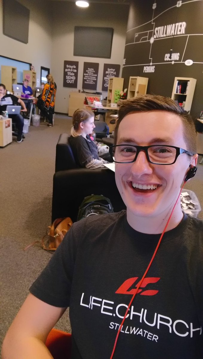 jacobdickeywx's tweet photo. First day interning at @lifechurch Stillwater; excited to see what God does this summer! #leadershipXP #LGLM https://t.co/LhKUXOlNxE