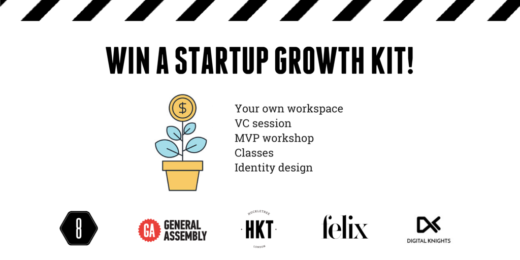 huckletree's tweet photo. Just starting your path to glory? Let us help you! We're giving away 3 #startup growth kits: https://t.co/rejfHxv30o https://t.co/MkVQF6Lxpf