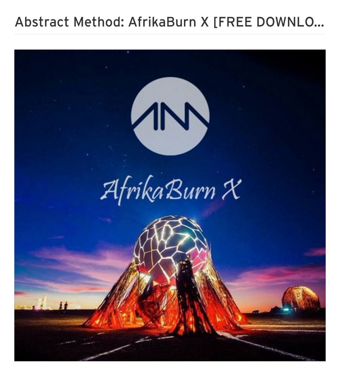 SUBVAULT's tweet photo. Abstract Method - @AfrikaBurn X

#Abstract #Method #Deep #Dark #Ethereal #TechHouse #Techno

https://t.co/RRjfSuBiBG https://t.co/tzKoaa3J3L