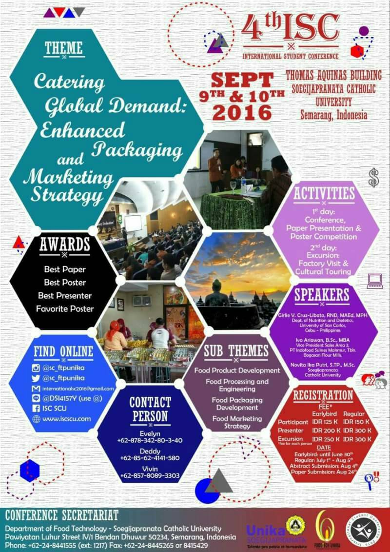 Further information:
▫LINE: @DSI4157Y
▫Facebook: ISC SCU
📞Evelyn - 087834280340
Deddy - 085624141580