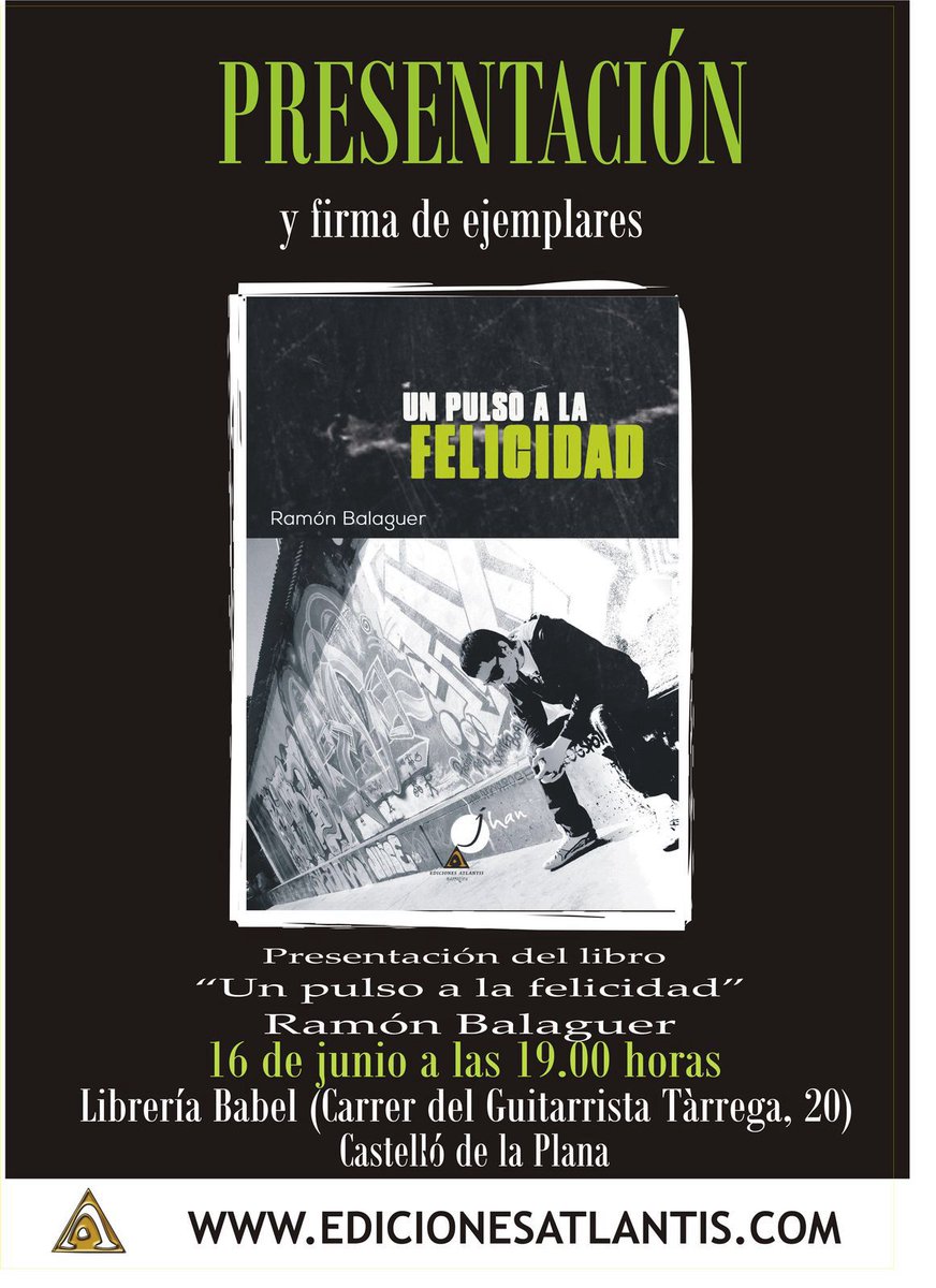pulsofelicidad's tweet photo. #unpulsoalafelicidad el jueves 16 de junio a las 19 h en @LlibreriaBabel https://t.co/X65EPAsvec