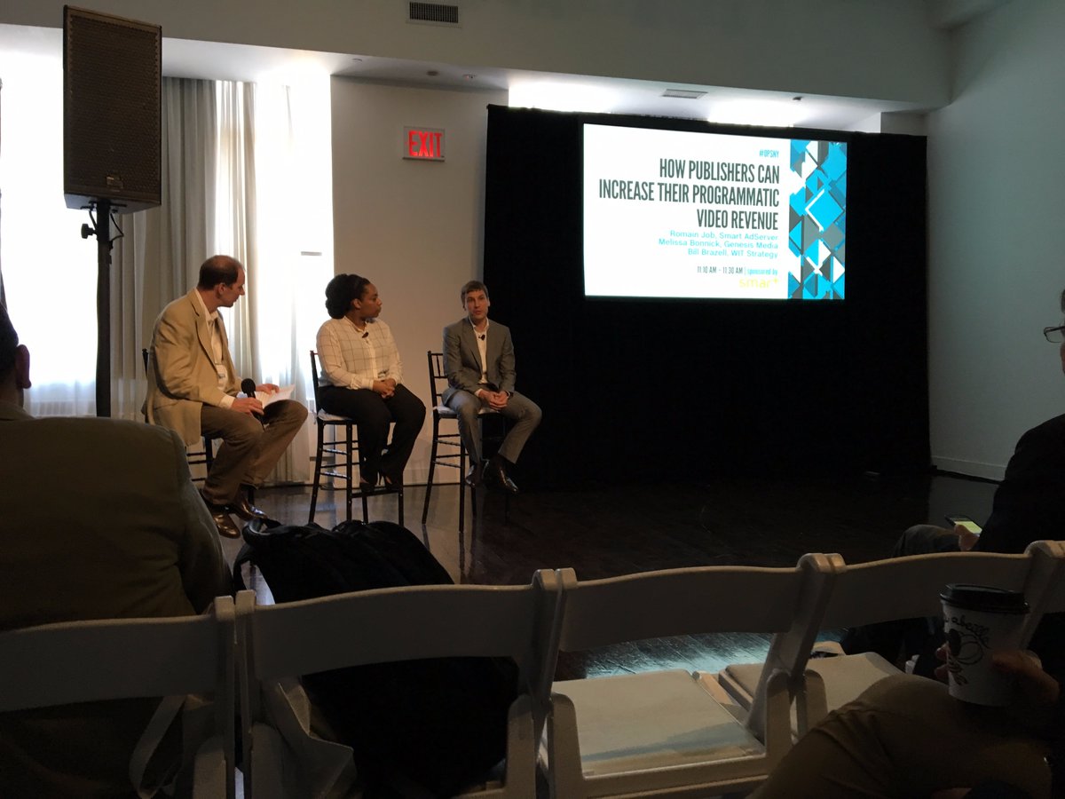 Equativ's tweet image. Smart's @RomainJob and @GenesisMediaNY talk increasing #publisher #programmaticvideo revenue at #OPSNY
