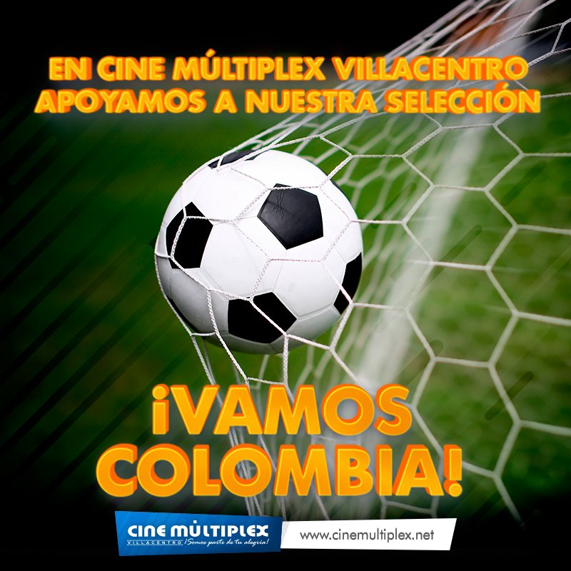 cine_multiplex's tweet photo. ¡El partido de hoy promete ser de película! #VamosColombia https://t.co/DLBDleTRpM