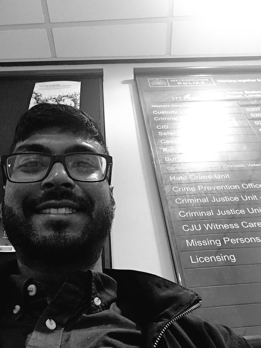 At Peckham Police Stn waiting to meet w/ Southwark Chief Inspector. 🚔