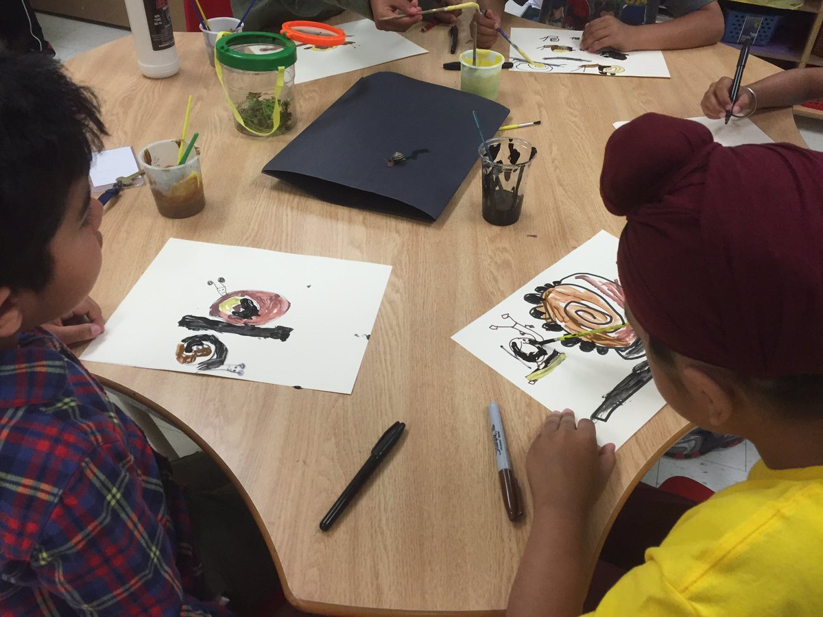 Ms_MSieben's tweet photo. Inspired by our snails students are observing and painting. https://t.co/63HN8jnLxg
