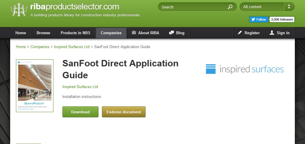 Inspiredsurface's tweet photo. New #SanFoot Direct Application Guide for #interior applications on @RIBA_PS 
https://t.co/Ee3xnuzK79 https://t.co/QCEBGKK2tk