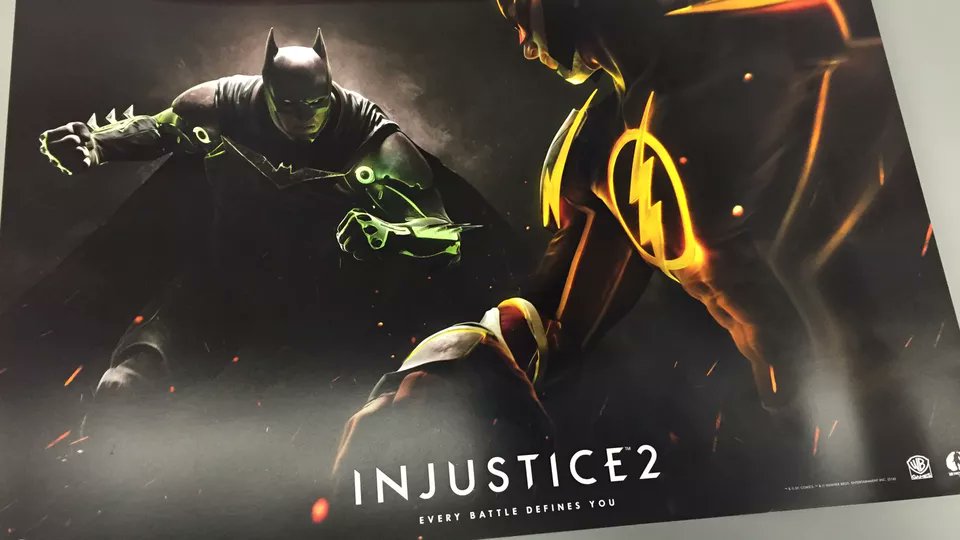 Bosslogic's tweet photo. My God....  @InjusticeGame 2 confirmed via promo posters, just look at this for all its glory https://t.co/8OxKMUUdS8