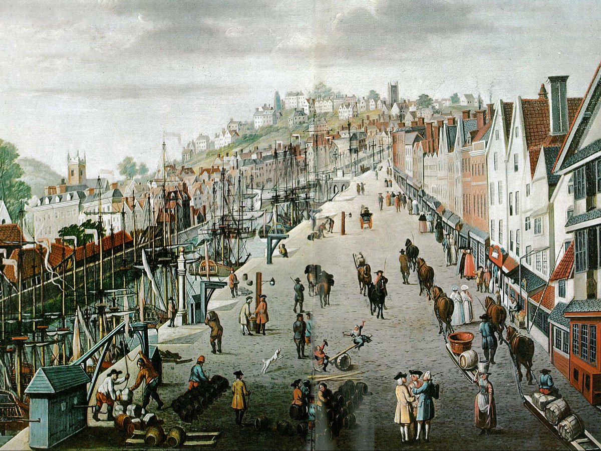 Города становится все более и. Бристоль порт 19 век. Торговля Англии в 17 веке. Порт кантон Китай 19 век. Торговля в Англии 16 век.