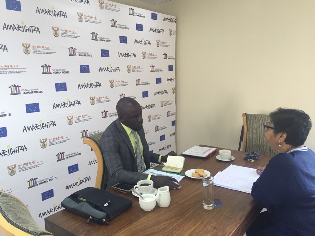 tsunga_arnold's tweet photo. #DefendDefenders: @bikjo meeting human rights giant Yasmin Sooka of #Foundationforhumanrights on Joburg as #HRDS hub https://t.co/hKEhPC8n4s
